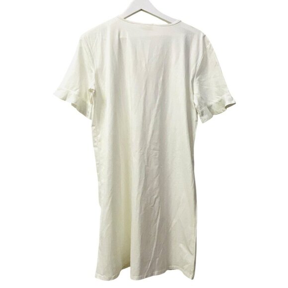 Layerz Shift Dress White Colorful Embroidered Southwestern Oversized S/S Size S - Picture 8 of 15